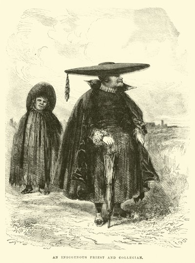 An Indigenous Priest and Collegian by Edouard Riou